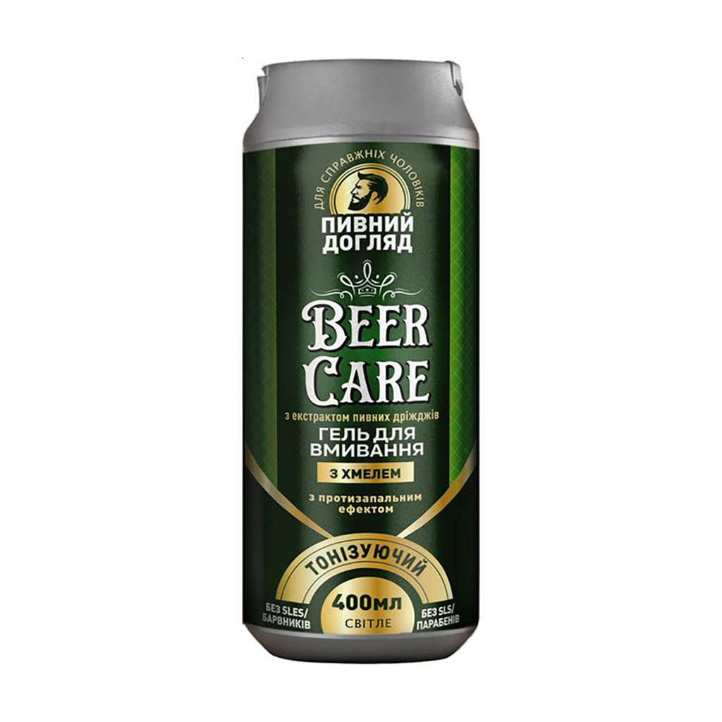 Чоловічий гель для вмивання Beer Care Тонізуючий, з хмелем, 400 мл